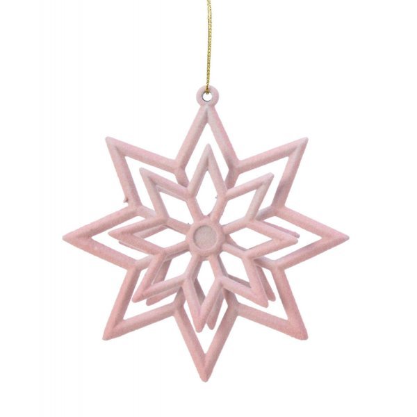 Χριστουγεννιάτικο Αστέρι Ροζ Ανοικτό (10cm)